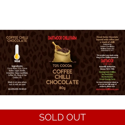 Coffee Chilli Chocolate, 80g